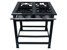 Fogão Industrial 4 Bocas 30x30 Alta Pressão P7 Lux - MetalFour