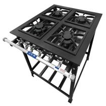 Fogão Industrial 4 Bocas 30x30 Baixa Pressão P5 JCN Fogão Industrial 4 Bocas 30x30 Baixa Pressão P5 JCN