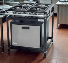 Fogão Industrial 4 Bocas 30x30 P5 com Forno Leona Fogão Industrial 4 Bocas 30x30 P5 com Forno Leona