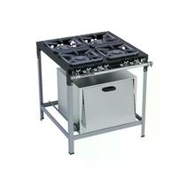 Fogão Industrial 4 Bocas 30X30 S2020 com Forno Metalmaq