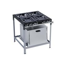 Fogão Industrial 4 Bocas 30X30 S2020 com Forno Metalmaq