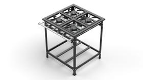 Fogão Industrial 4 Bocas Alta Pressão 30x30 Kitchen Gourmet Primeira Linha Alta Qualidade