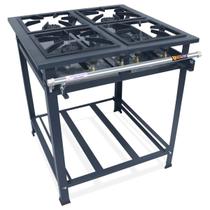 Fogão Industrial 4 Bocas Alta Pressão P5 30x30cm MetalFour