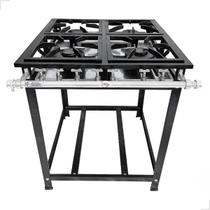 Fogão Industrial 4 Bocas Misto Baixa Pressão 30x30 Cozinha Gourmet Fogão Industrial 4 Bocas Misto Baixa Pressão 30x30 Cozinha Gourmet
