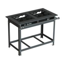 Fogão Industrial 40x40 P10 2 Bocas Baixa Pressão QS QD JS Martins