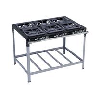 Fogão Industrial 6 Bocas 30X30 S2020 Metalmaq
