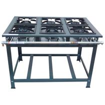 Fogão Industrial 6 Bocas Baixa Pressão P7 de Piso 3QS 3QD MetalFour Fogão Industrial 6 Bocas Baixa Pressão P7 de Piso 3QS 3QD MetalFour
