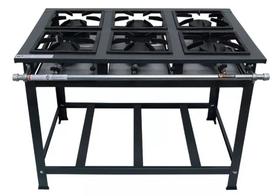 Fogão Industrial 8 Bocas 30x30 Alta Pressão P7 Lux - MetalFour