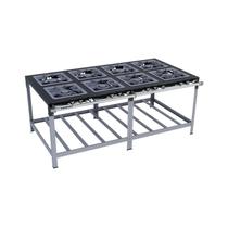 Fogão Industrial 8 bocas 40X40 Luxo Metalmaq Fogão Industrial 8 bocas 40X40 Luxo Metalmaq