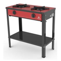 Fogão Industrial a Gás 2 Bocas Gourmet Vermelho PRGE-200 - Progás