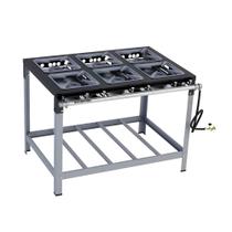 Fogão Industrial a Gás Baixa Pressão 6 Bocas 30x30 M15 Stori Max Metalmaq Fogão Industrial a Gás Baixa Pressão 6 Bocas 30x30 M15 Stori Max Metalmaq