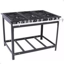 Fogão Industrial a Gás Baixa Pressão 6 Bocas com Espera Forno VAP6 Venâncio Fogão Industrial a Gás Baixa Pressão 6 Bocas com Espera Forno VAP6 Venâncio