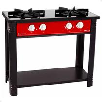 Fogão Industrial a Gás Baixa Pressão com Espera Forno 2 Bocas BR2B Vermelho Venâncio Fogão Industrial a Gás Baixa Pressão com Espera Forno 2 Bocas BR2B Vermelho Venâncio