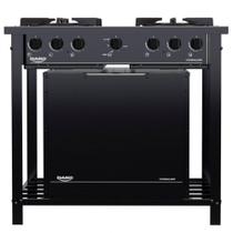 Fogão Industrial Dako 4 Bocas Com Forno E Tripla Chama Preto