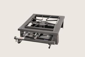 Fogão Industrial de Mesa Eco 1 Boca 30x30 Baixa Pressão Grafite Tron