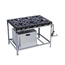 Fogão Industrial DUO AP e BP 6 Bocas com Forno M19 Metalmaq Fogão Industrial DUO AP e BP 6 Bocas com Forno M19 Metalmaq