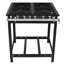 Fogão Industrial Extra 4 Queimadores A Gás E4D2 Venâncio Fogão Industrial Extra 4 Queimadores A Gás E4D2 Venâncio