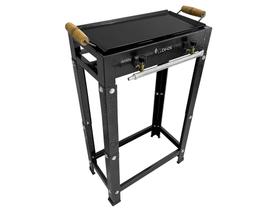 Fogao Industrial Gás 2 Boca 20x20 Alta Pressão C/ Chapa +mangueira