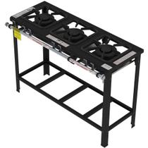 Fogão Industrial Gastromaq 3 Bocas Duplas Baixa Pressão FG303LD Fogão Industrial Gastromaq 3 Bocas Duplas Baixa Pressão FG303LD