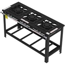 Fogão Industrial Gastromaq 3 Bocas Linha Dupla FG403LD Fogão Industrial Gastromaq 3 Bocas Linha Dupla FG403LD