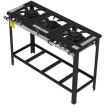 Fogão Industrial Gastromaq 3 Bocas Mistas Baixa Pressão FG303LM Fogão Industrial Gastromaq 3 Bocas Mistas Baixa Pressão FG303LM
