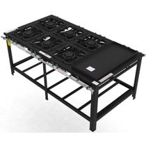 Fogão Industrial Gastromaq 6 Bocas Duplas com Chapa Linha Centro FG406CDCH Fogão Industrial Gastromaq 6 Bocas Duplas com Chapa Linha Centro FG406CDCH