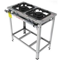 Fogão Industrial Inox Gastromaq 2 Bocas Linha Dupla FGI302LD Fogão Industrial Inox Gastromaq 2 Bocas Linha Dupla FGI302LD