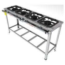 Fogão Industrial Inox Gastromaq 4 Bocas Linha Simples FGI304LS Fogão Industrial Inox Gastromaq 4 Bocas Linha Simples FGI304LS