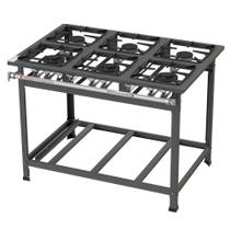 Fogão Industrial Itajobi 6 Bocas Baixa Pressão com 3 Bocas Duplas Ativo P7 Fogão Industrial Itajobi 6 Bocas Baixa Pressão com 3 Bocas Duplas Ativo P7