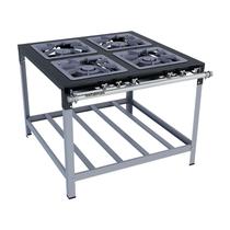Fogão Industrial M14 Stori Premium 40 x 40 Perfil 9 4 Bocas Duplas - Metalmaq Fogão Industrial M14 Stori Premium 40 x 40 Perfil 9 4 Bocas Duplas - Metalmaq