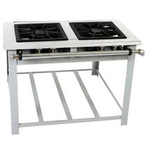 Fogão Industrial Maxi Inox 2 Bocas 40X40 Baixa Pressão MI2 Venâncio - Estrutura em Aço Inox Escovado Fogão Industrial Maxi Inox 2 Bocas 40X40 Baixa Pressão MI2 Venâncio - Estrutura em Aço Inox Escovado