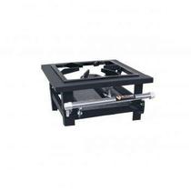 Fogão Industrial Mesa Baixa Pressão 1 Boca Queimador Simples Grelha 30x30
