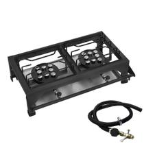 Fogão Industrial Mesa Bancada 2 Bocas Grande Alta Pressão Roa