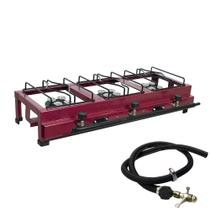 Fogão Industrial Portátil 3 Bocas Alta Pressão Mesa/Bancada