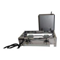 Fogão Industrial Portátil Duas Bocas Com Chapa Alta Pressão Fogão Industrial Portátil Duas Bocas Com Chapa Alta Pressão