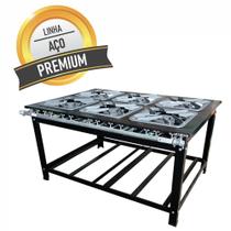 Fogão Industrial Profissional Grande Alta Potencia 6 Bocas Queimadores Duplos Ferro Fundido Sebem Fogão Industrial Profissional Grande Alta Potencia 6 Bocas Queimadores Duplos Ferro Fundido Sebem