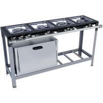 Fogão Industrial Stori Premium 4 Bocas 30x30 Com Forno Em Linha M12 Pintado Metalmaq Fogão Industrial Stori Premium 4 Bocas 30x30 Com Forno Em Linha M12 Pintado Metalmaq