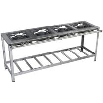 Fogão Industrial Stori Premium 4 Bocas 40x40 em Linha M8 Aço Inox 430 Metalmaq Fogão Industrial Stori Premium 4 Bocas 40x40 em Linha M8 Aço Inox 430 Metalmaq