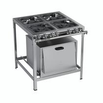 Fogão Industrial Stori Top BP 4 Bocas com Forno M18 Metalmaq Fogão Industrial Stori Top BP 4 Bocas com Forno M18 Metalmaq
