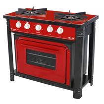 Fogão Industrial Venâncio BR2BF 2 Bocas com Forno Gás GLP Vermelho Fogão Industrial Venâncio BR2BF 2 Bocas com Forno Gás GLP Vermelho