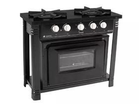 Fogão Industrial Venâncio Bravo 2 Bocas com Forno 98 Litros Baixa Pressão Preto Br2b + Brf2 Fogão Industrial Venâncio Bravo 2 Bocas com Forno 98 Litros Baixa Pressão Preto Br2b + Brf2