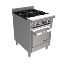 Fogão Industrial Venâncio Professional 4 Bocas com Forno a Gás Platib Baixa G24ST-24BPB