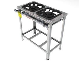 Fogão Inox Baixa Pressão 2 Bocas FGI32 Gastromaq