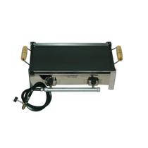 Fogão Inox Fogareiro Portátil À Gás Duas Bocas + Chapa Bife E Kit Gás Alta Pressão Econômico Acampamento Camping Fogão Inox Fogareiro Portátil À Gás Duas Bocas + Chapa Bife E Kit Gás Alta Pressão Econômico Acampamento Camping