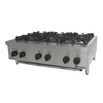 Fogão Inox Profissional Dom Bidone Cooktop FDB6M 06 bocas de mesa - VENÂNCIO.