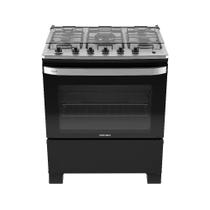 Fogao Itatiaia Itachef 5 Bocas Mesa De Inox Preto Tripla Chama Bivolt (3700000500)
