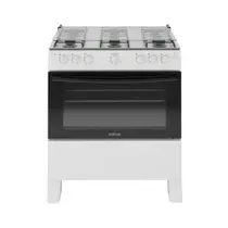 Fogão Itatiaia Star New Piso 6 Bocas Branco Mesa de Inox Bivolt 3700000473
