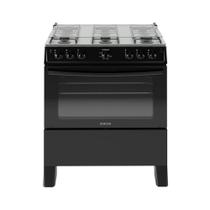 Fogão Itatiaia Star New Piso 6 Bocas Preto Mesa de Inox Bivolt 3700000474