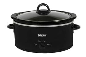 Fogão Lento Better Chef Oval 3L - 3 Configurações de Temperatura - Preto