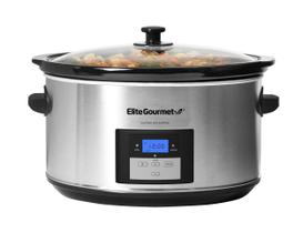 Fogão Lento Digital Elite Gourmet MST-900D - 8,5 Qt - Aço Inoxidável